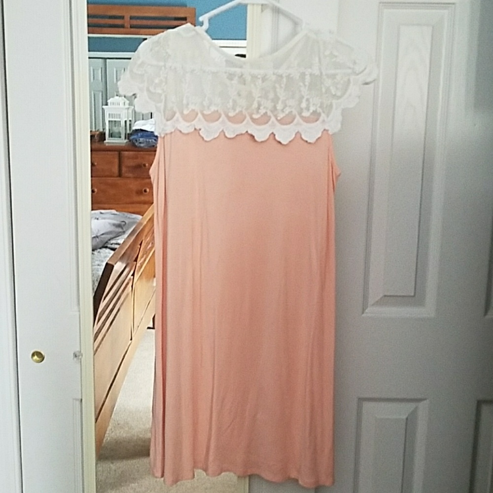 Peach dress